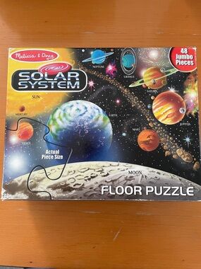Melissa & Doug Solar System Floor Puzzle - Blue Green Orange Black
